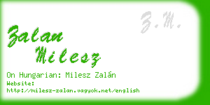 zalan milesz business card